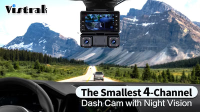 Vistrak: The Smallest 4-Channel Dash Cam with Night Vision